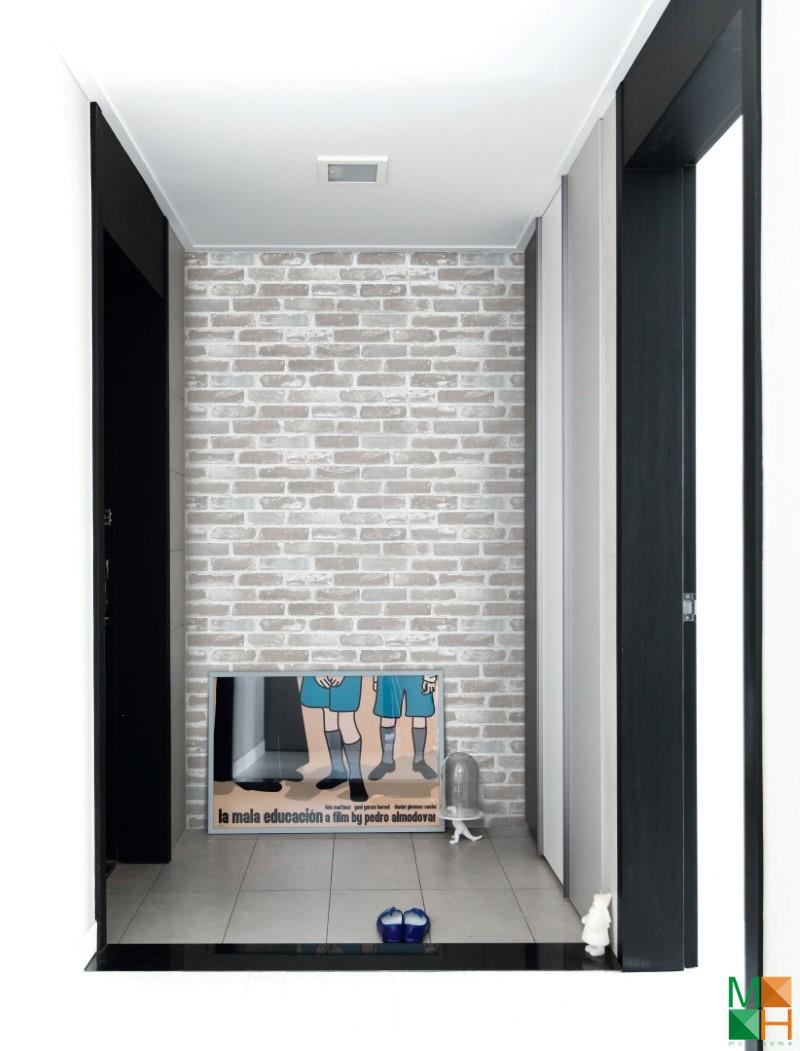 Giấy dán tường Hàn Quốc giả gạch 82410-1