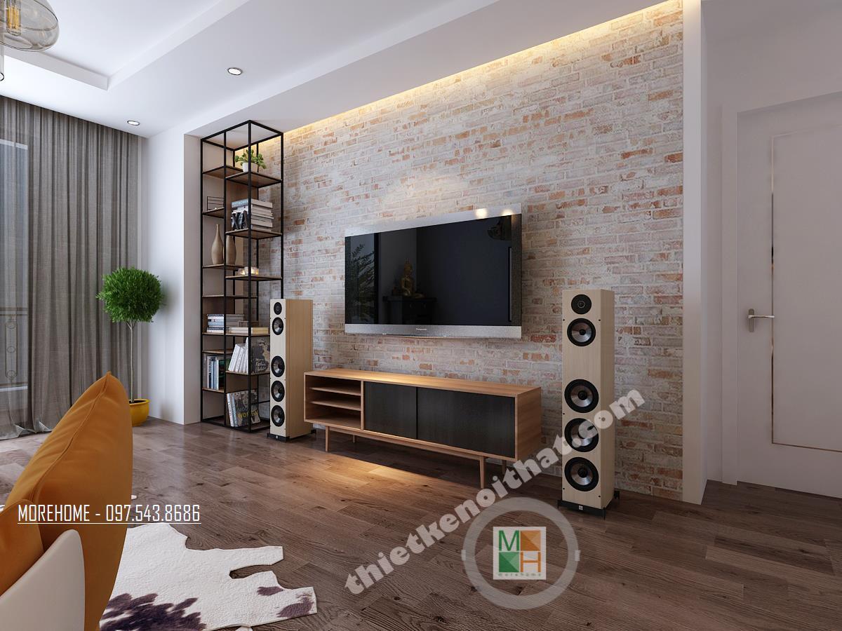 Giấy dán tường 3D cho phòng khách 