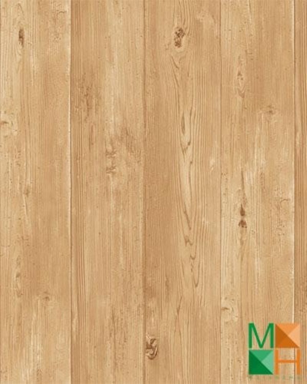 Giấy dán tường vân gỗ màu vàng